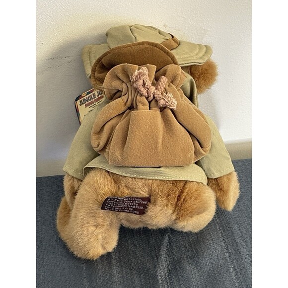 1998 Jungle Joe Talking Plush Teddy Bear Jungle Joe's Safari Friends 9" Works - Picture 6 of 7